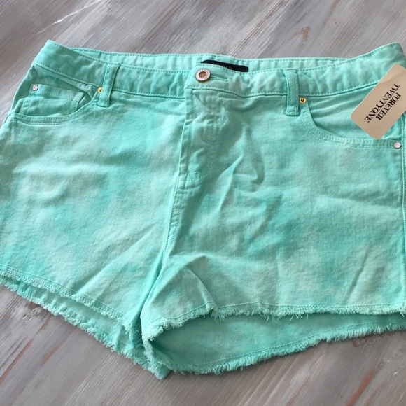 Forever 21 Pants - Forever 21 Tie Dye Frayed Denim Shorts